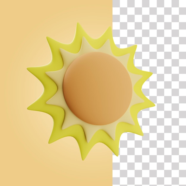 Sunflower 3D Icon