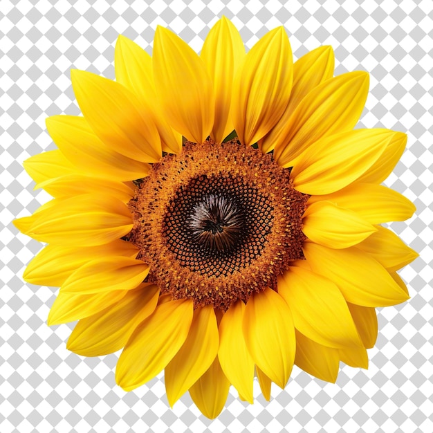 Sunflower Isolated on transparent background PSD file format