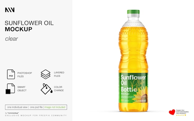 Sunflower Oil Mockup