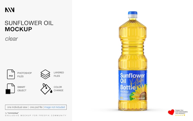 Sunflower Oil Mockup