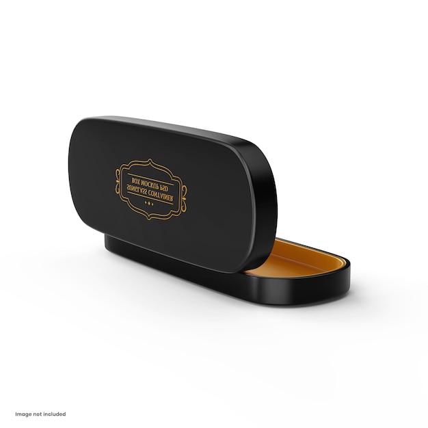 sunglass or gadget container box isolated on white mockup