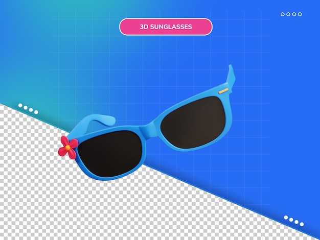 Sunglasses 3d icon