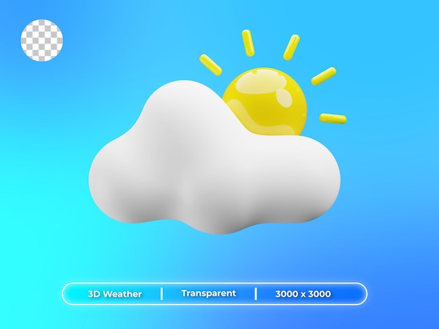 Sunny Weather 3D Illustration