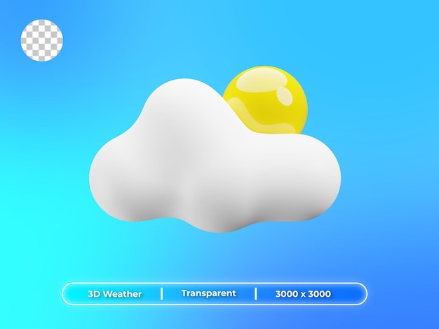 Sunny Weather 3D Illustration