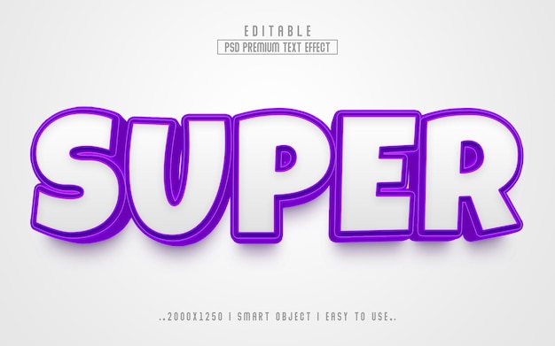 Super 3d style Text Effect