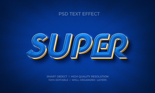 Super elegant 3d text effect template