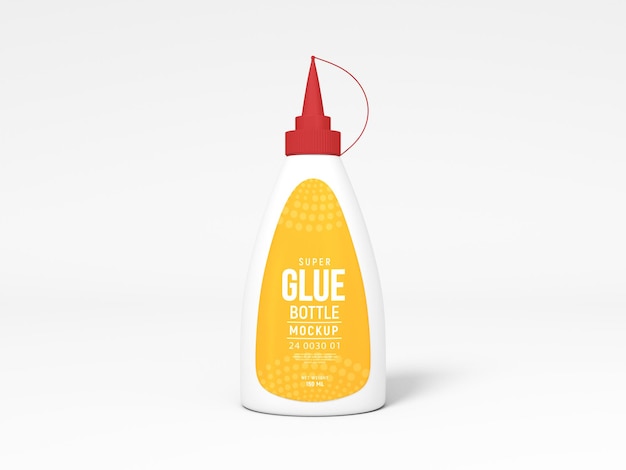 Super Glue Plastic Bottle Plastic Mockup