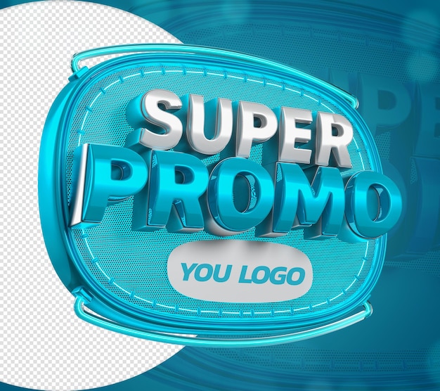 SUPER PROMO 3D STAMP SUPER PROMOTION RETAIL SALE TRADE