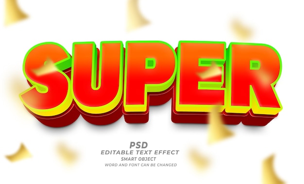 Super PSD 3D Editable Text Effect