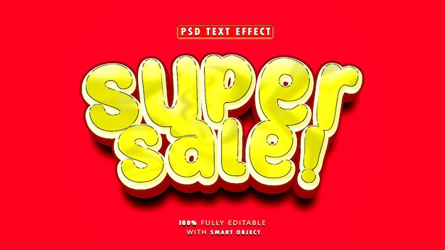 Super Sale Editable text effect