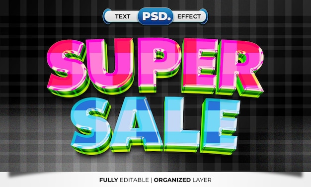 SUPER SALE TEXT EFFECT