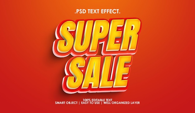 Super sale text style effect