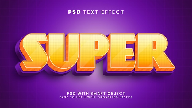 Super text effect editable