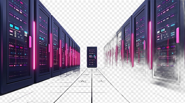 Supercomputer illustration isolated on transparent background