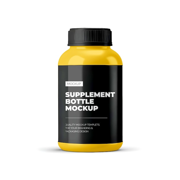 PSD supplement bottle mockup