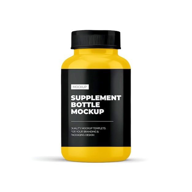 PSD supplement bottle mockup