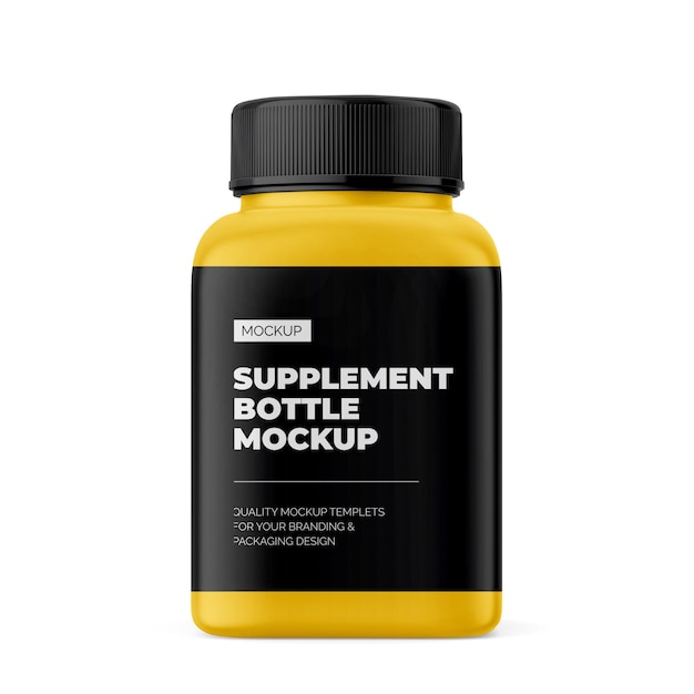 PSD supplement bottle mockup