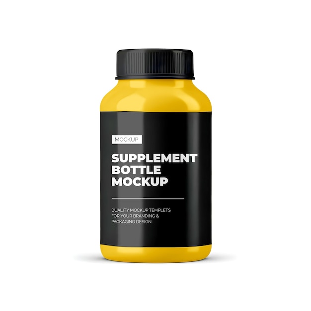 PSD supplement bottle mockup