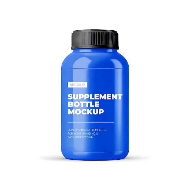 supplement bottle mockup