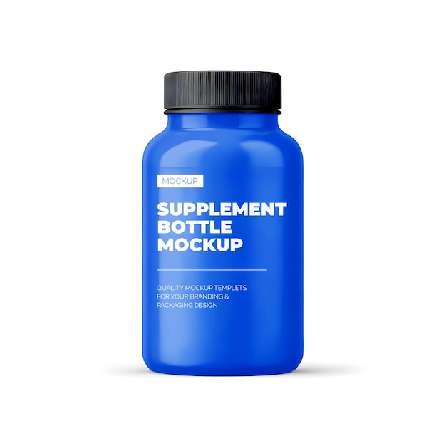 supplement bottle mockup