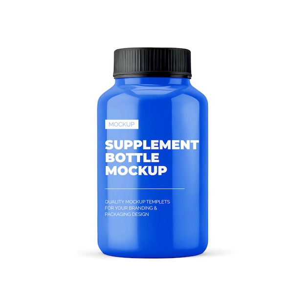 PSD supplement bottle mockup