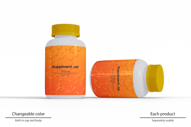 Supplement Jar mockup