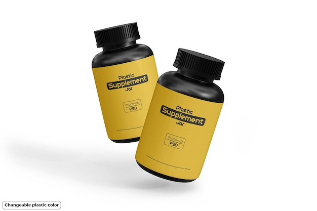 Supplement jar mockup