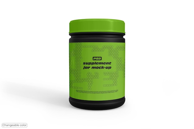 Supplement jar mockup