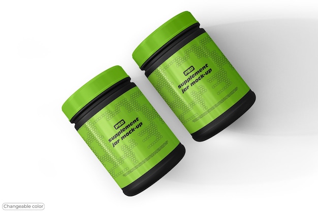 Supplement jar mockup