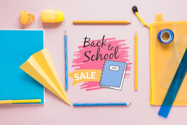 Supplies sale for back to school event