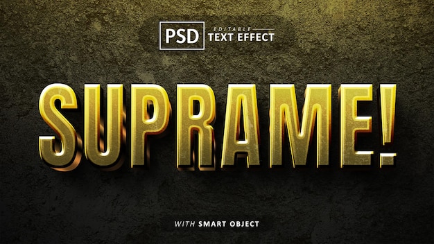 Supreme text editable Luxury font effects