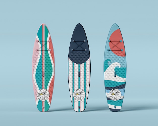 Surfing board mockup design