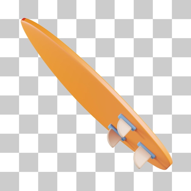 Surfing Equipment 3D Icon