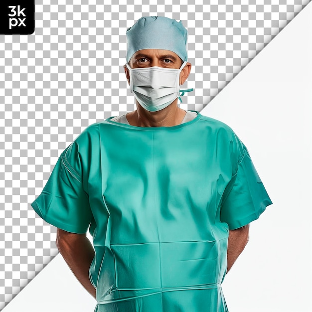 Surgeon Isolated on Transparent Background