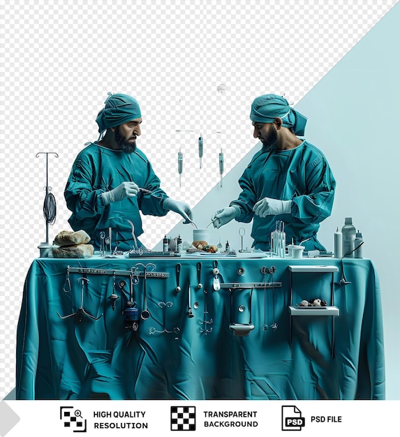 PSD surgeons operating room setup high quality image