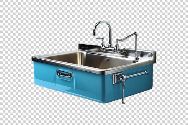 PSD surgical scrub sink isolated on transparent background