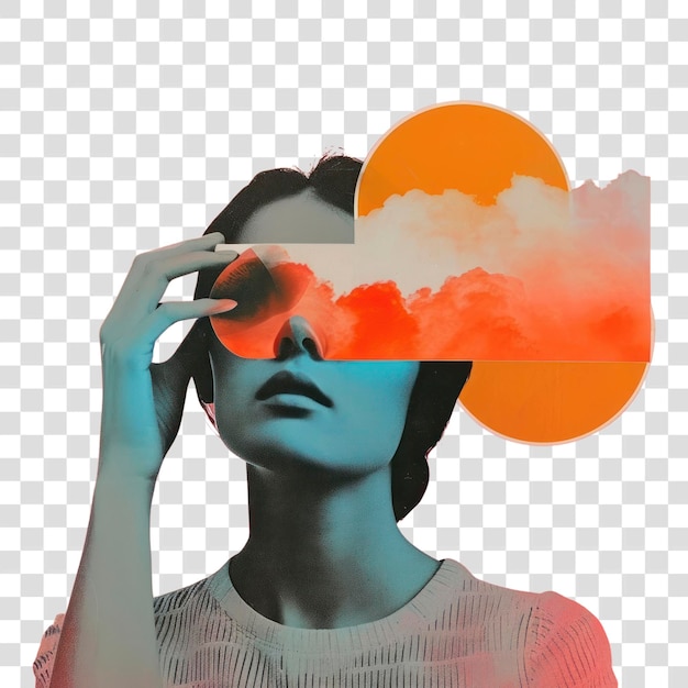 PSD surreal digital art portrait