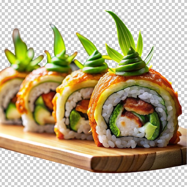 PSD sushi bar buffet food roll