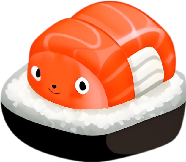 Sushi food icon a cute colorful Sushi food icon