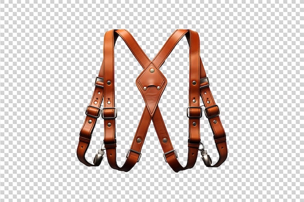 PSD suspenders isolated on transparent background