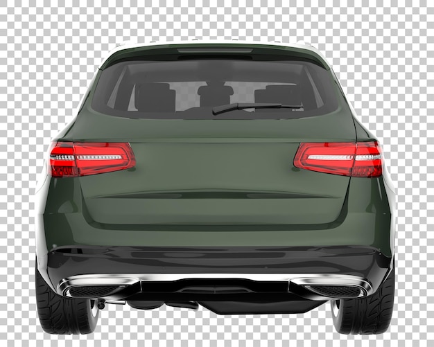 SUV on transparent background. 3d rendering - illustration