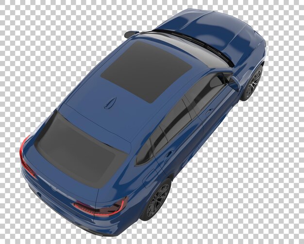 SUV on transparent background. 3d rendering - illustration