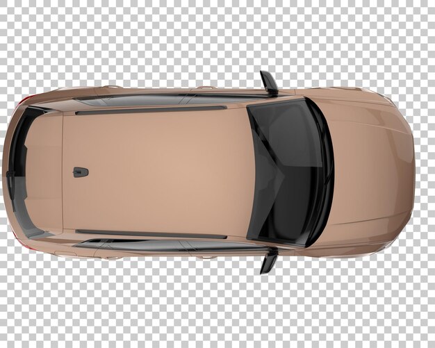 PSD suv on transparent background. 3d rendering - illustration