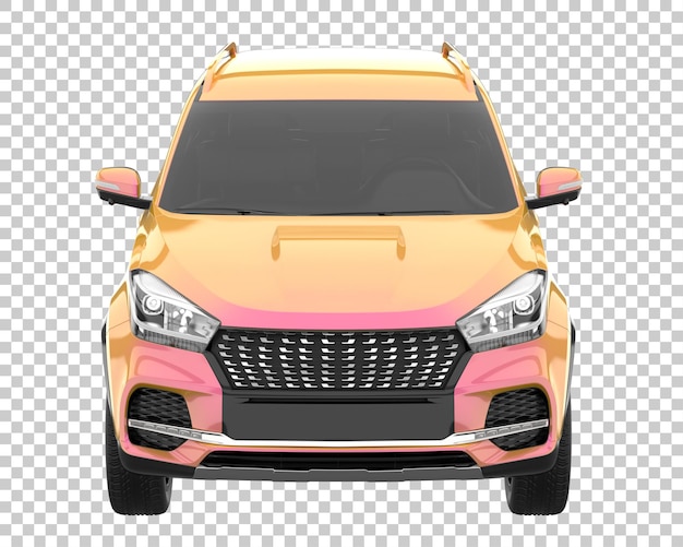 SUV on transparent background. 3d rendering - illustration