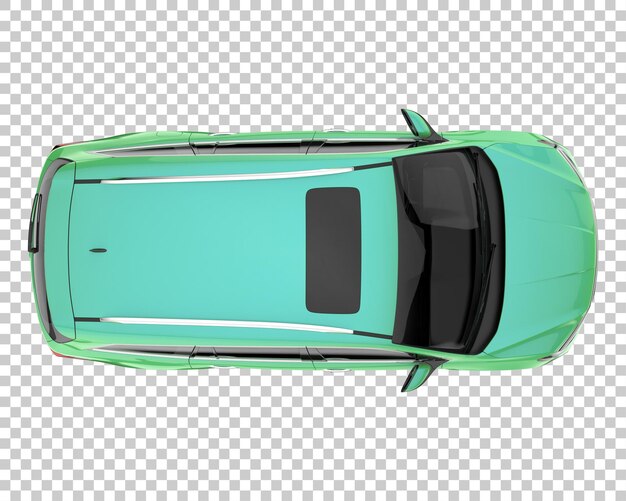 SUV on transparent background. 3d rendering - illustration