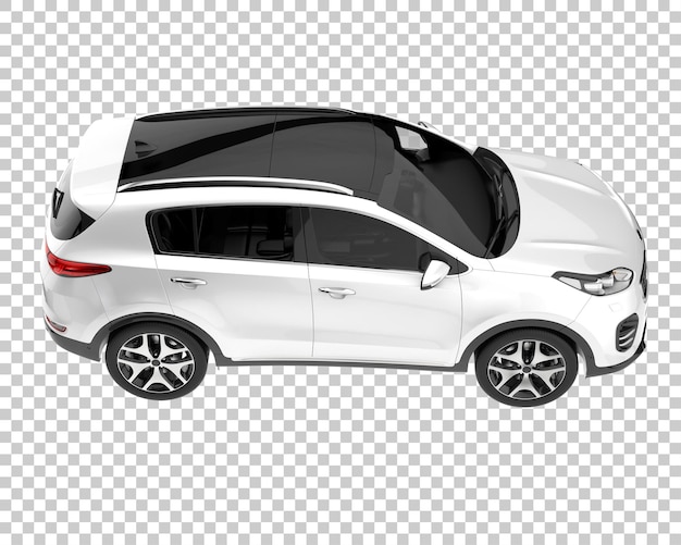 SUV on transparent background. 3d rendering - illustration