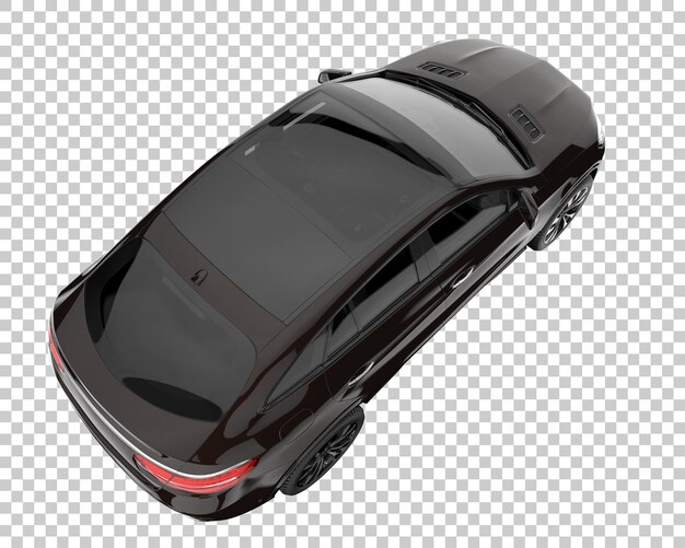 SUV on transparent background. 3d rendering - illustration