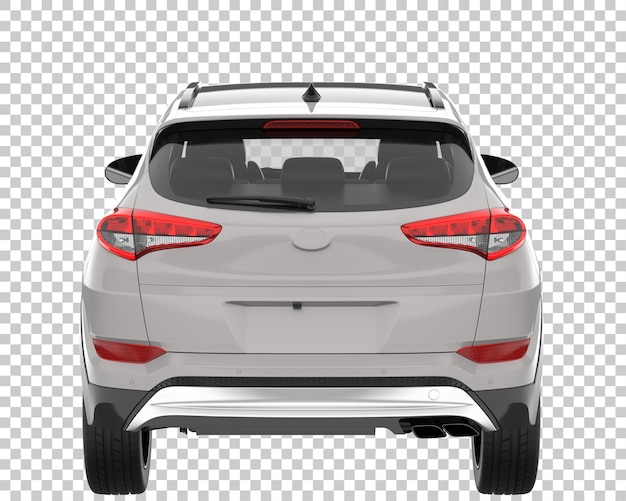 SUV on transparent background. 3d rendering - illustration