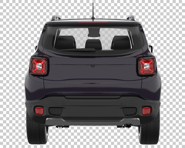 SUV on transparent background. 3d rendering - illustration