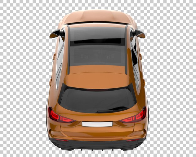 SUV on transparent background. 3d rendering - illustration